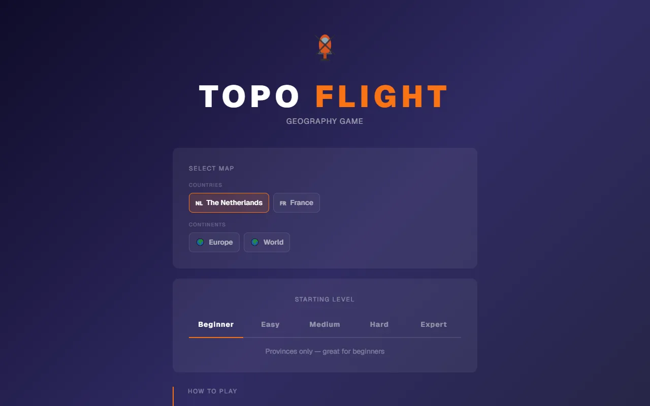 TopoFlight in a desktop browser