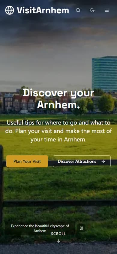 Visit Arnhem on a phone